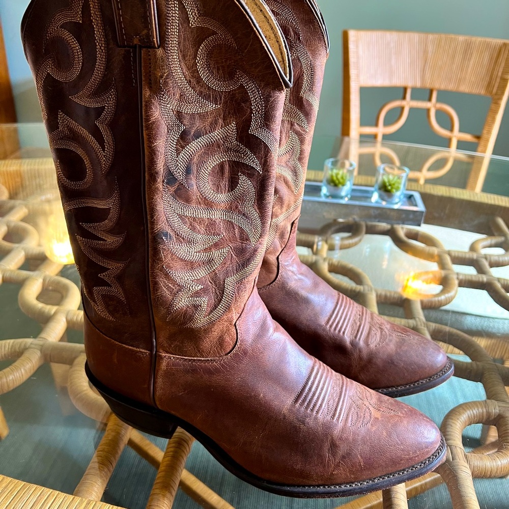 Justin Vintage Cowboy Boots Mens 11EE